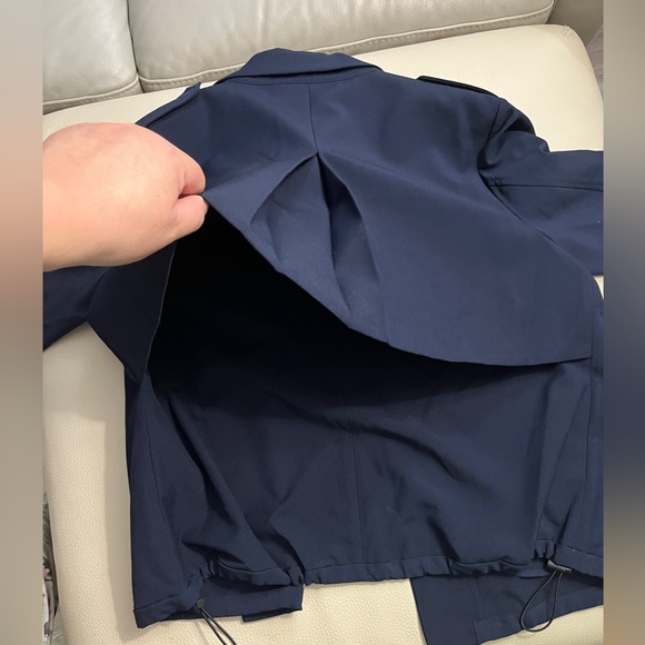 NWT - DKNY Women’s Trench Coat Style Open Front Blazer - Size M, XL - Picture 10 of 13